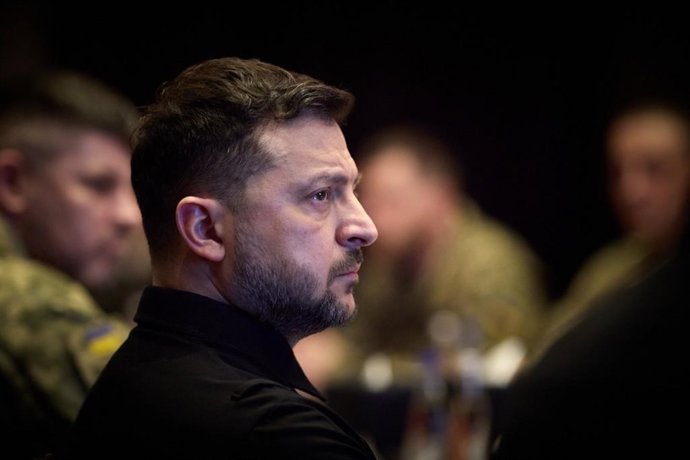 March 28, 2026, Ukraine, Ukraine, Ukraine: Ukrainian President Volodymyr Zelensky pays a working visit to the United Arab Emirates, where he meets with senior officials to discuss bilateral cooperation and regional and international developments. In Abu D