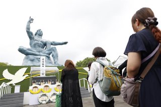 Archivo - Conmemoración del 80 aniversario del lanzamiento de la bomba atómica contra la ciudad japonesa de Nagasaki
