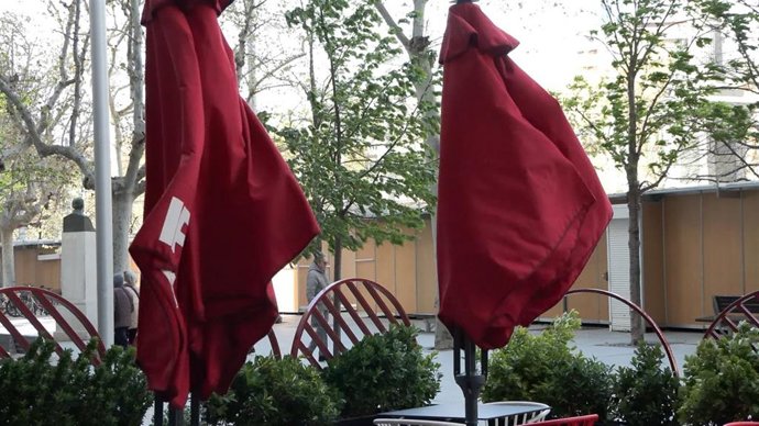 Fuerte racha de viento.
