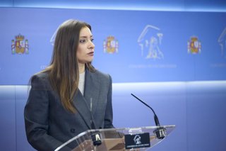 La portavoz del PP en el Congreso, Ester Muñoz, durante una rueda de prensa, en el Congreso de los Diputados, a 24 de marzo de 2026, en Madrid (España).