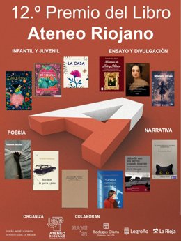 Seleccionados doce finalistas al 12º Premio del Libro 'Ateneo Riojano'