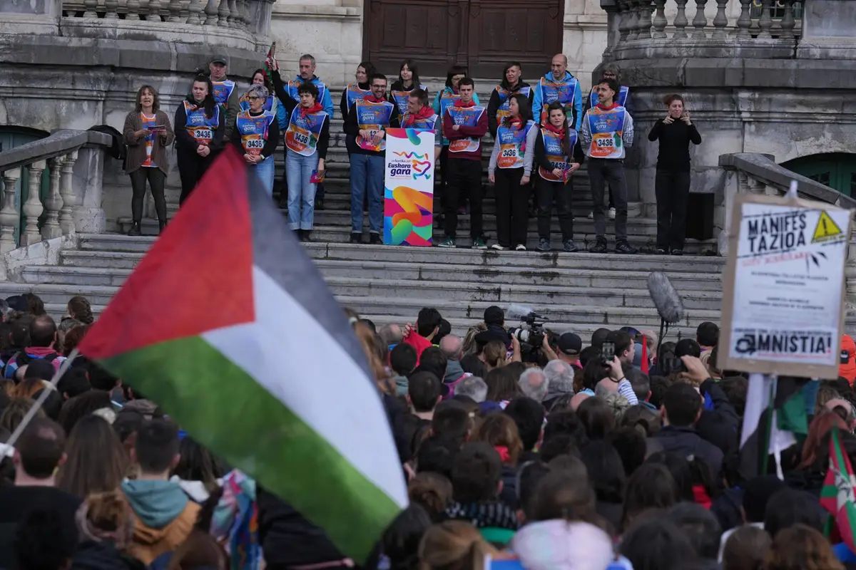 Acto final de la Korrika en Bilbao