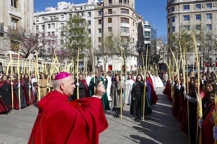 Procesión del Domingo de Ramos en Santander