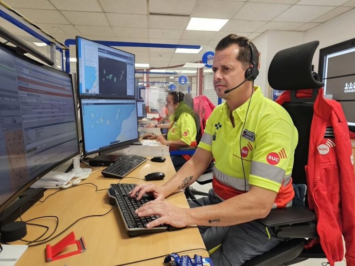 Sala operativa del 112 Canarias