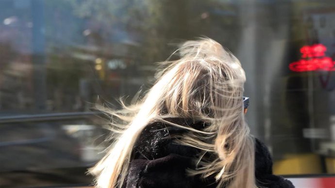 Fuerte racha de viento