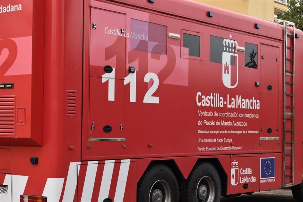 Archivo - Vehículo de coordinación de funciones del 112 de C-LM.