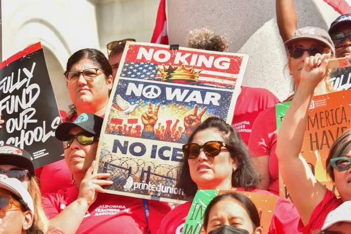 March 29, 2026, Los Angeles, California, United States: Thousands demonstrated in Los Angeles, in the anti-war contingent 'No Kings Protestâ