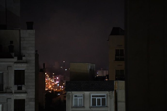 TEHRAN, March 29, 2026  -- This photo taken on March 28, 2026 shows a city view in Tehran, Iran. Loud explosions were heard in the eastern part of the Iranian capital Tehran on Saturday evening.