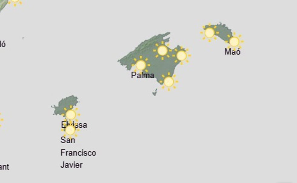El tiempo hoy, lunes 30 de marzo, en Baleares.