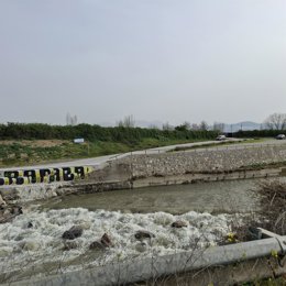 Situación actual donde antes estaba el vado sobre el Genil.