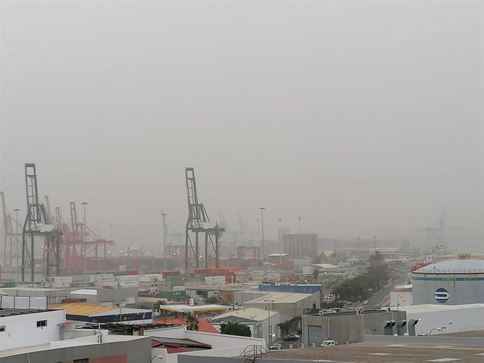 Calima en Las Palmas de Gran Canaria