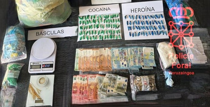 Material incautadas durante el registro