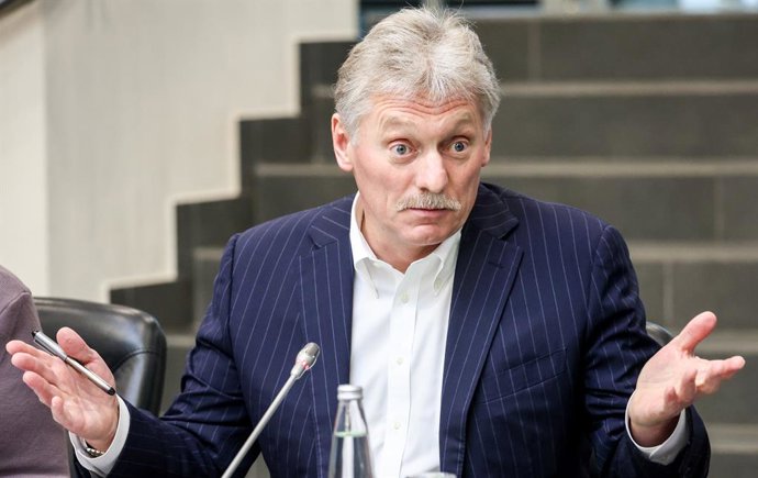 RUSSIA, MOSCOW - MARCH 11, 2026: Dmitry Peskov, Press Secretary of the President of Russia, takes part in the 2nd All-Russian Applied Research Conference titled ''The Modern Media: Technologies, Narratives, Personnel'' and held at the HSE (Higher School o