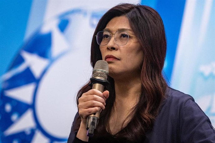 Cheng Li Wun, líder del opositor Kuomintang de Taiwán