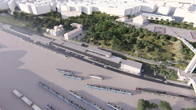 Infografía de la integración ferroviaria de Santander