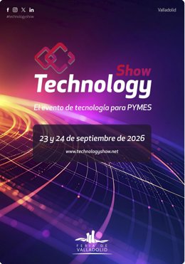 Cartel de la segunda edición del Technology Show en la Feria de Valladolid.