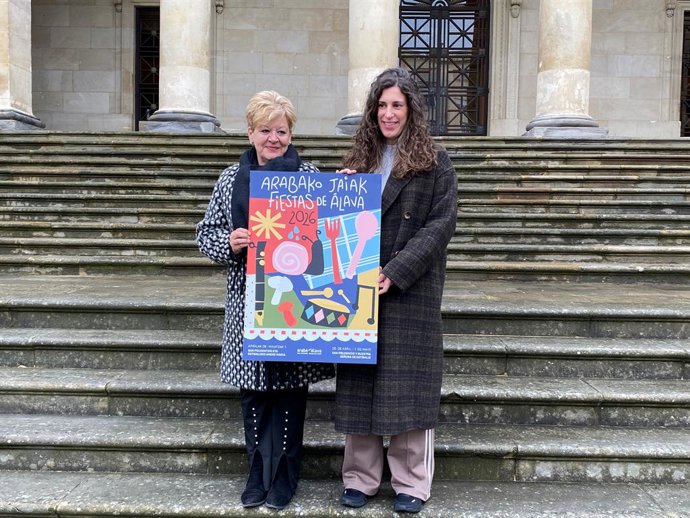 Ana del Val eta Aiala Lucero Ibisate kartel irabazlearekin