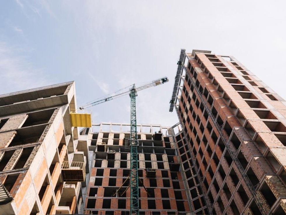 Construcción de viviendas.