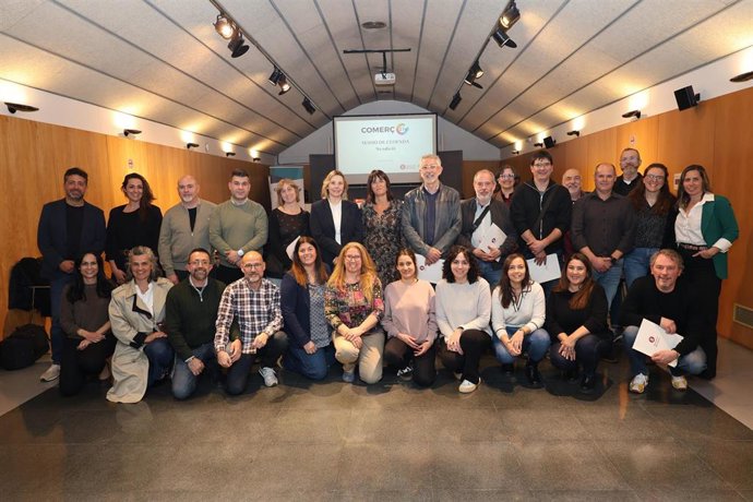 Participantes en la 9 edición del programa Comerç 21 de la Diputación de Barcelona y Pimec