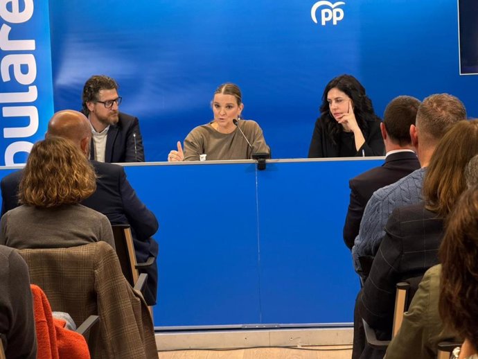 La presidenta del PP de Baleares, Marga Prohens, este lunes en la Junta Directiva del partido.