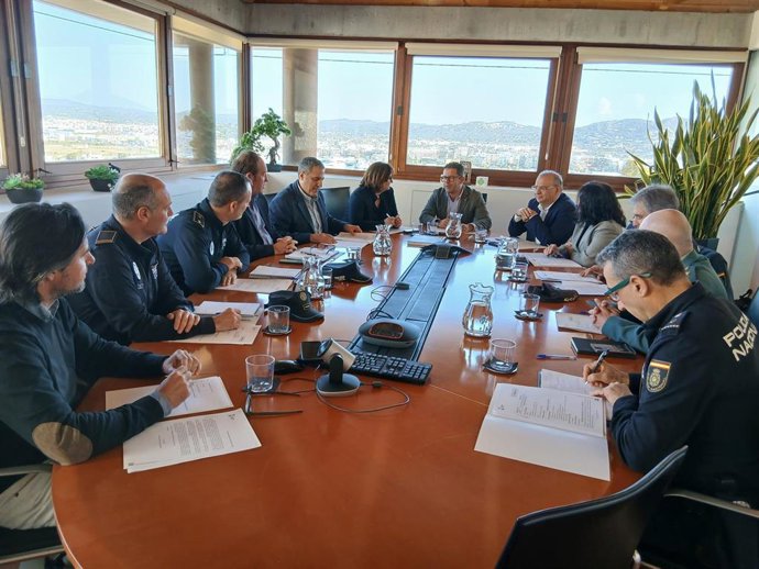 Reunión de la Junta Local de Seguridad del Ayuntamiento de Eivissa.