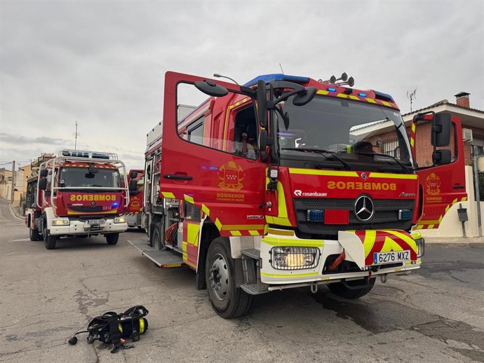 Una dotación de Bomberos de la Comunidad de Madrid.