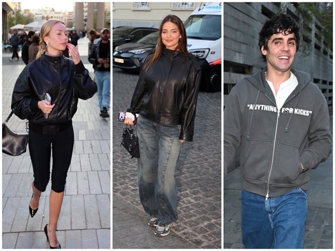 Ester Expósito, Laura Escanes y Javier Ambrossi, entre los asistentes al concierto de Rosalía en el Movistar Arena de Madrid este lunes 30 de marzo