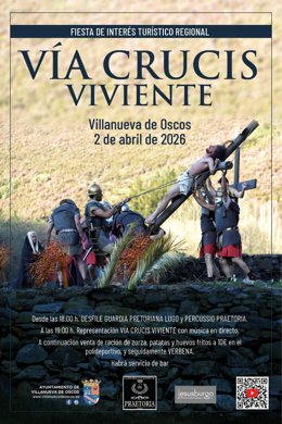 Cartel del Vía Crucis de Villanueva de Oscos.