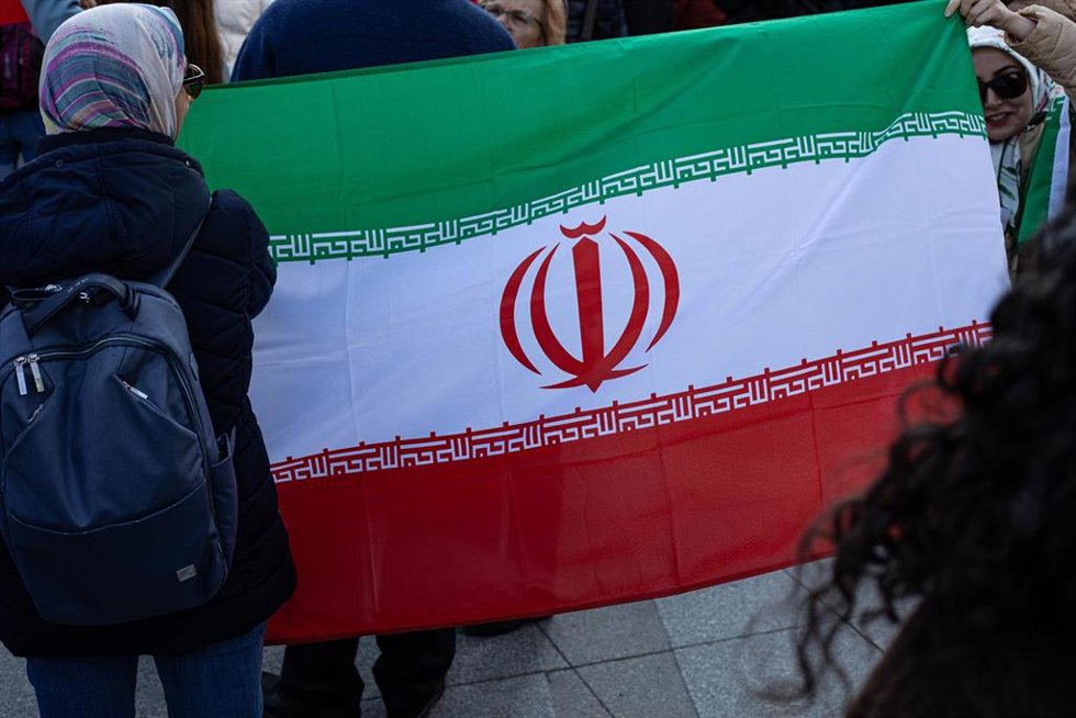 Imagen de archivo de una bandera de Irán.