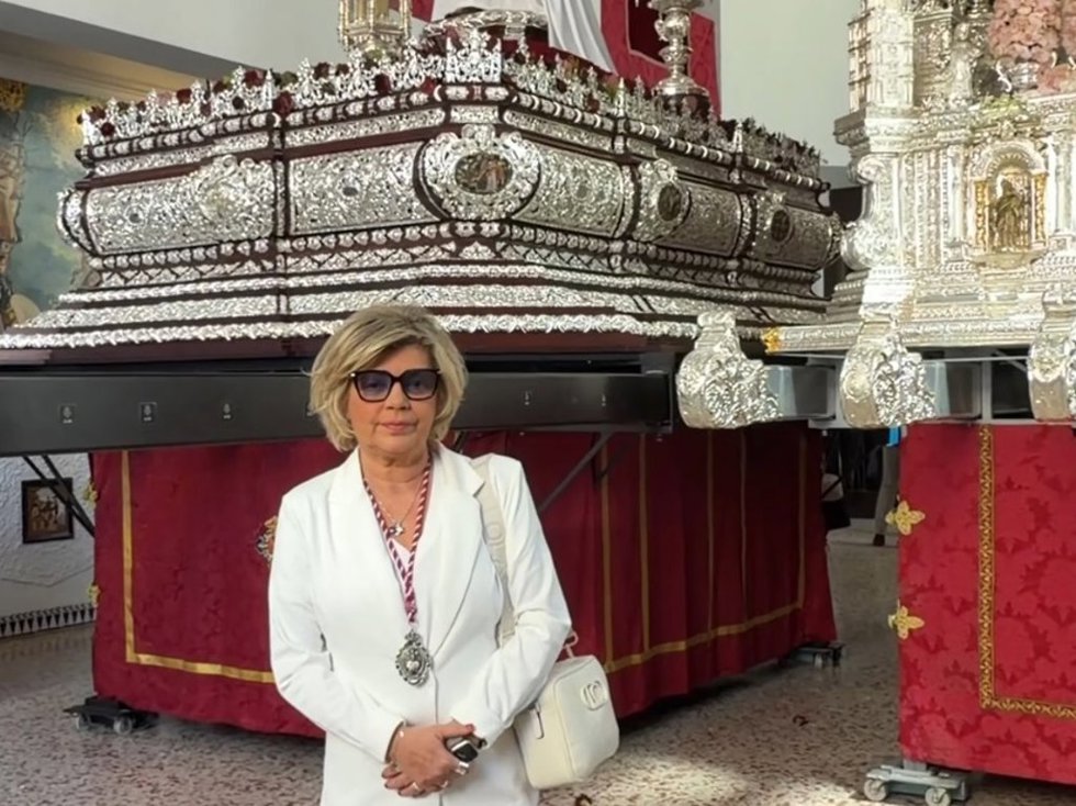 Terelu Campos visita al Cautivo en Málaga