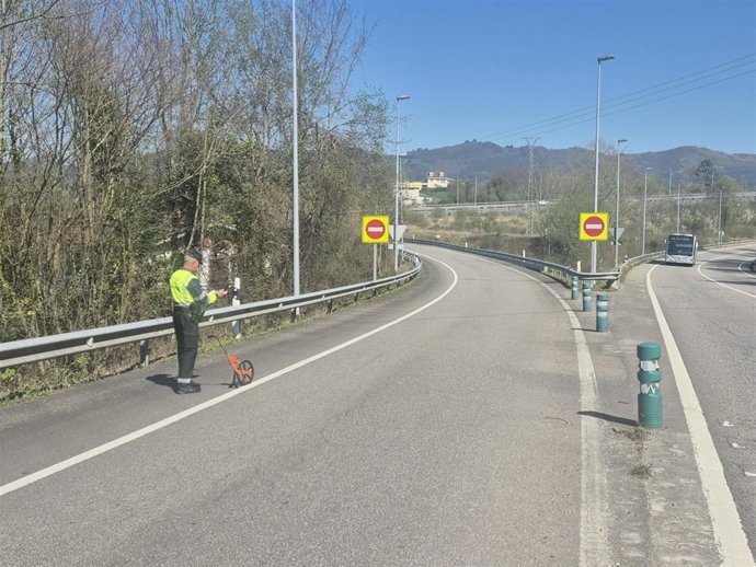 Tramo al que accedió en sentido contrario al estipulado.