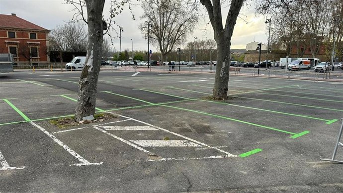 El aparcamiento del entorno de la calle Comandancia de Logroño vuelve a estar abierto al público