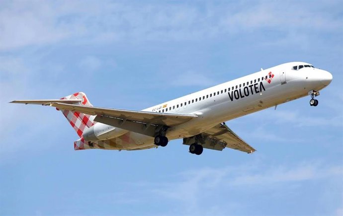Archivo -   Avión de la compañía aérea Volotea.