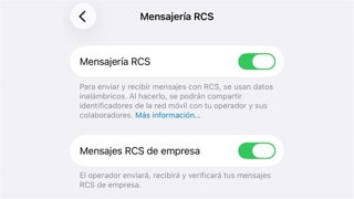 Encriptación de extremo a extremo en los mensajes RCS de Apple.