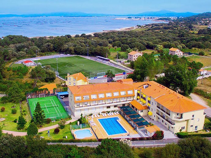 Panorámica del Hotel Mar del Norte 3000, en O Grove