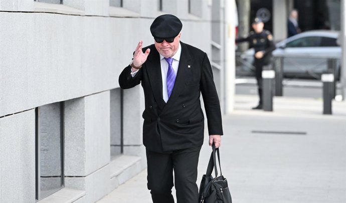 El excomisario José Manuel Villarejo, a su llegada a la Audiencia Nacional, a 4 de marzo de 2026, en Madrid (España). 