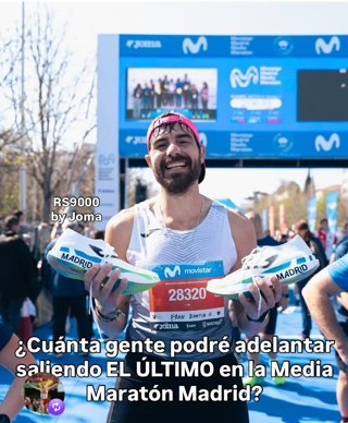 El reto de Fran Bowtie: ¿A cuántos corredores puedes adelantar desde el último en la Media Maratón de Madrid?