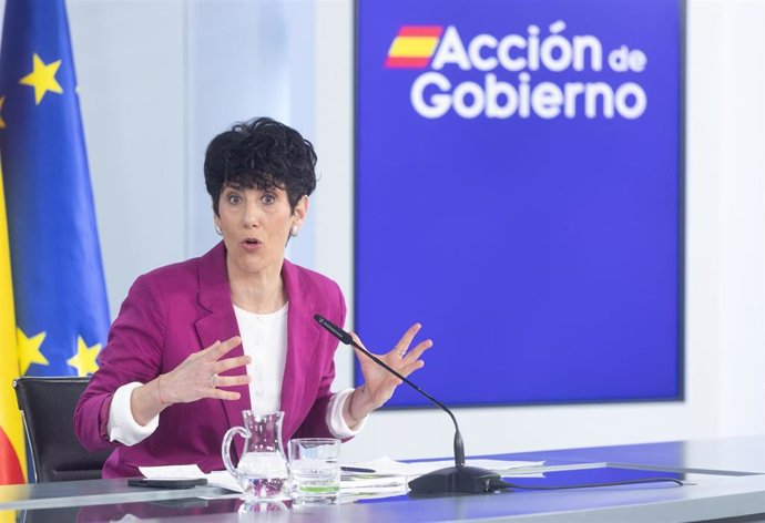 La portavoz del Gobierno y ministra de Inclusión, Seguridad Social y Migraciones, Elma Saiz.