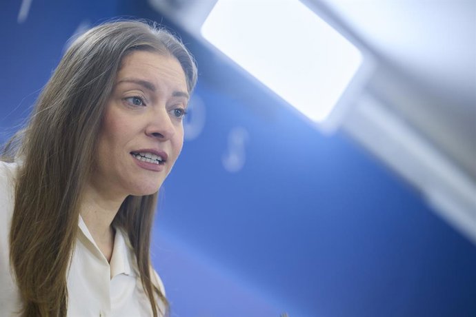 La portavoz del PP en el Congreso, Ester Muñoz, durante una rueda de prensa, en el Congreso de los Diputados, a 31 de marzo de 2026, en Madrid (España).
