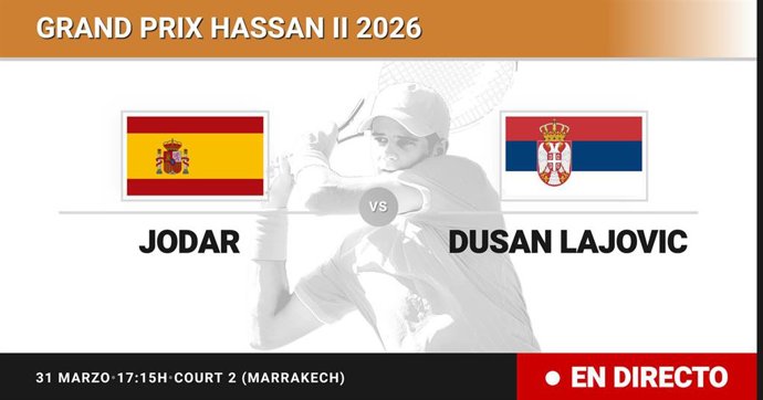 Rafael Jodar - Dusan Lajovic: resumen y estadísticas del partido de Dieciseisavos de final de Grand Prix Hassan II