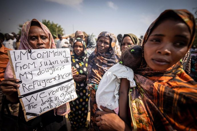 Archivo - Imagen de archivo de mujeres sudaneses refugiadas.