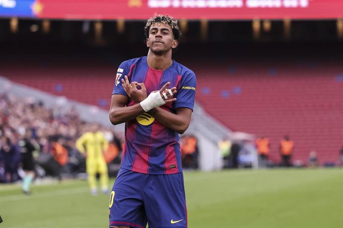 Archivo - Imagen del futbolista Lamine Yamal, que padecío una pubalgia durante la temporada.