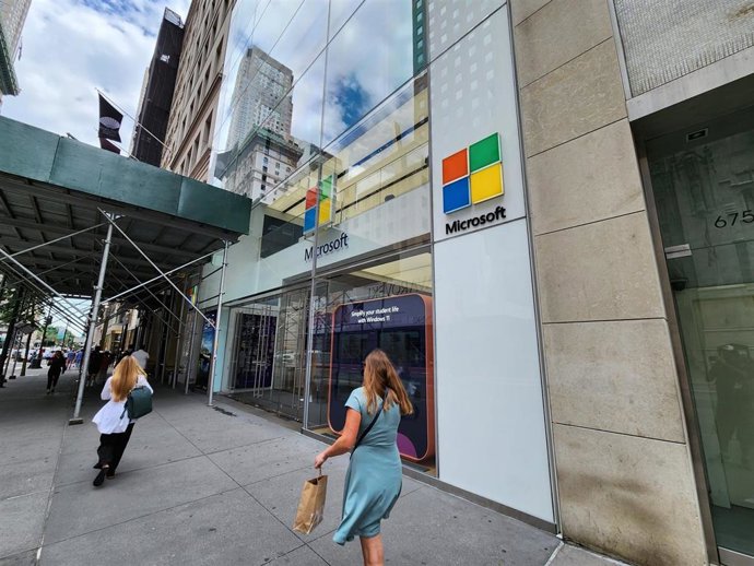 Archivo - Sede de Microsoft en Nueva York, EEUU
