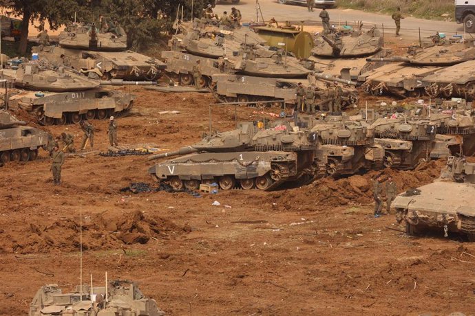 Tropas del Ejército de Israel en el norte del país, cerca de la frontera con Líbano, en una imagen de archivo