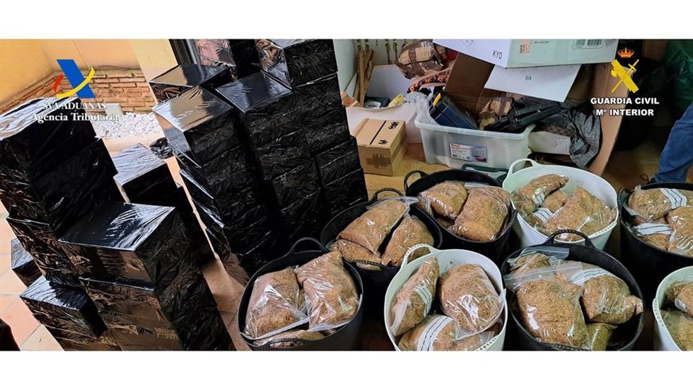 Operación contra el contrabando de tabaco