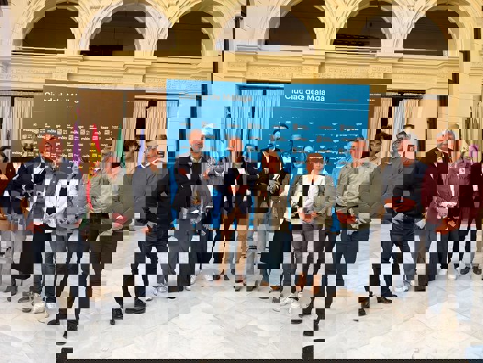 El grupo municipal del PSOE en el Ayuntamiento de Málaga en una imagen de archivo