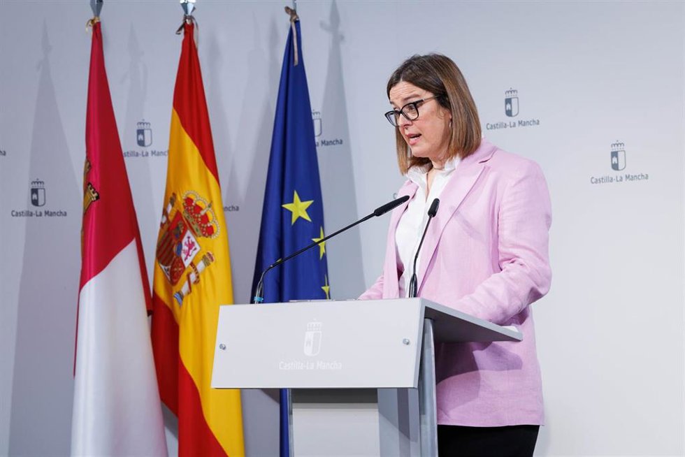 La consejera portavoz del Gobierno de Castilla-La Mancha, Esther Padilla. Foto de archivo.