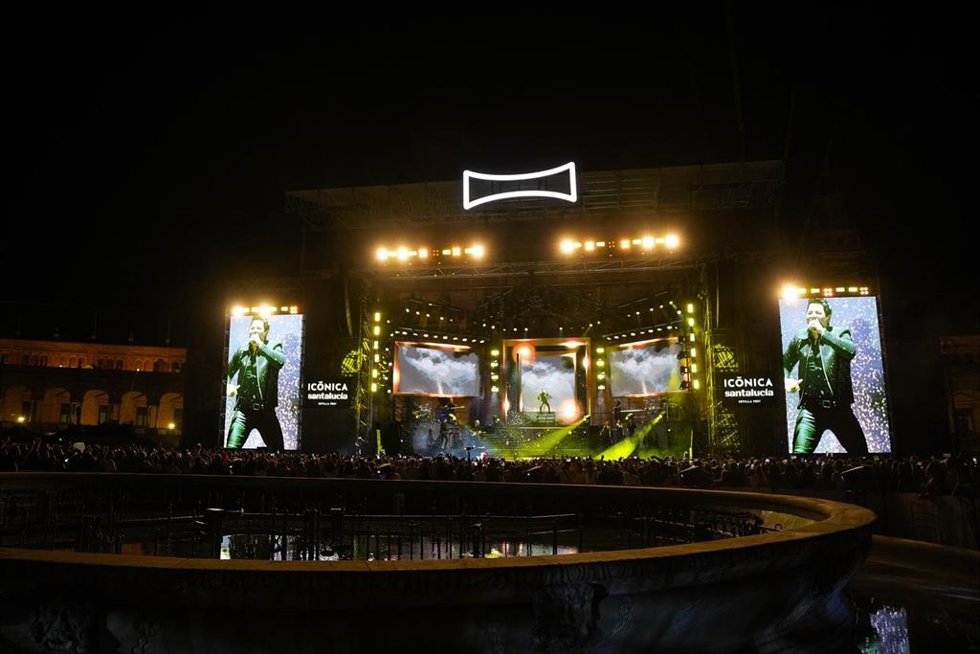 Archivo - El artista, Chayanne durante el concierto en el Icónica Santalucía Sevilla Fest 