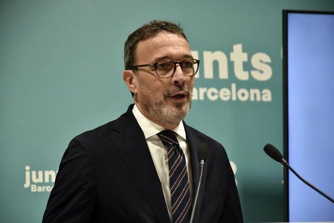 Archivo - El portaveu de Junts, Josep Rius