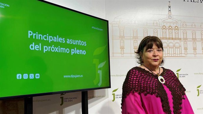 Pilar Parra informa sobre los asuntos del próximo pleno de la Diputación.
